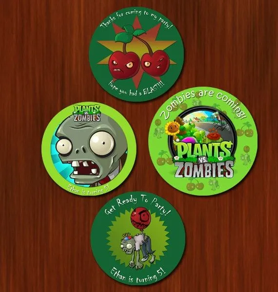 Favorecen de Plants Vs Zombies para imprimir por NAPAEventPlanning
