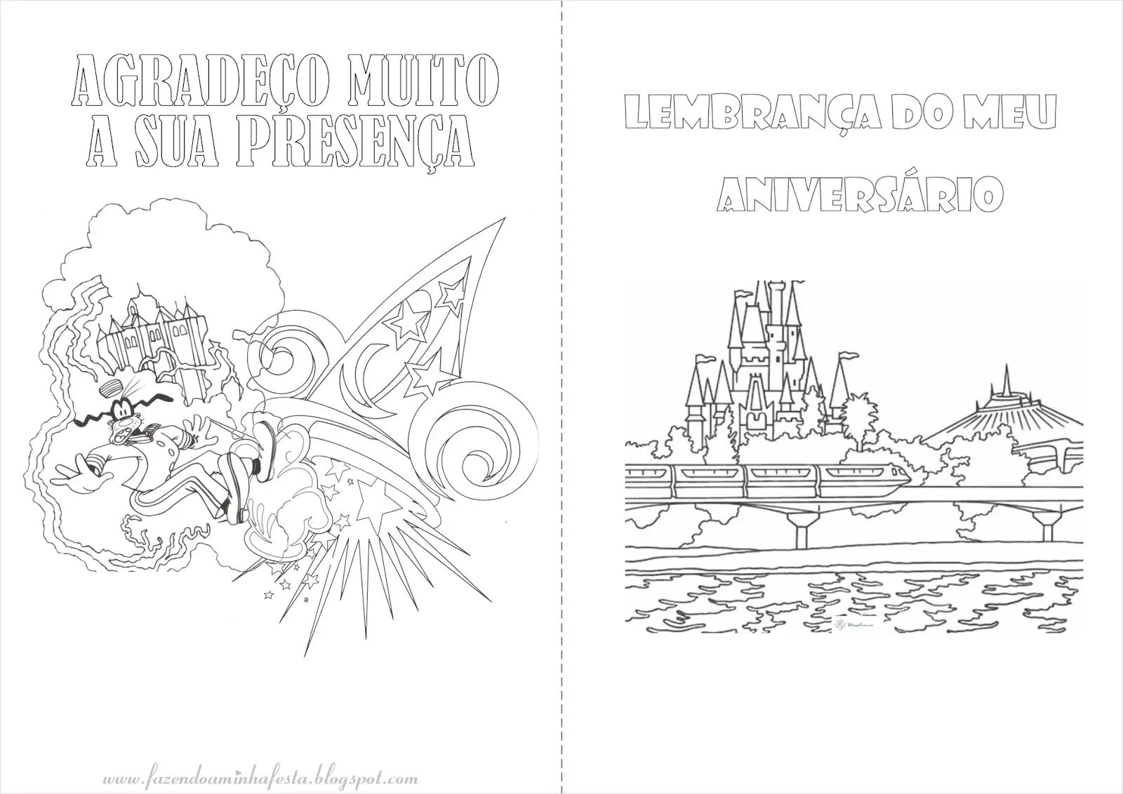 Fazendo a Minha Festa para Colorir: Walt Disney World - Livrinho ...