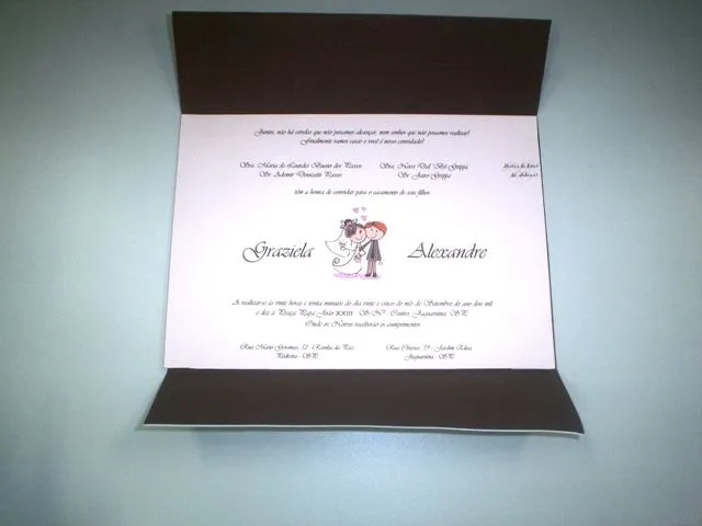 Fazer convite de casamento em casa: dá certo? | Planejando Meu ... Fazer convite de casamento em casa: dá certo? | Planejando Meu ...