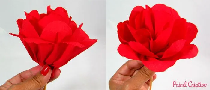 Como Fazer Flores de Papel Crepom | Painel Criativo Como Fazer Flores de Papel Crepom | Painel Criativo