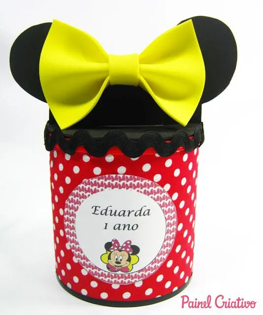 Como fazer Lembrancinha Minnie com Lata de Leite | Como fazer Lembrancinha Minnie com Lata de Leite |