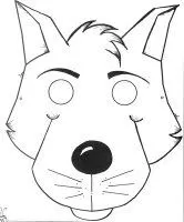 Para fazer a máscara de lobo mal, você precisará E.V.A marrom E.V.A ... Para fazer a máscara de lobo mal, você precisará E.V.A marrom E.V.A ...
