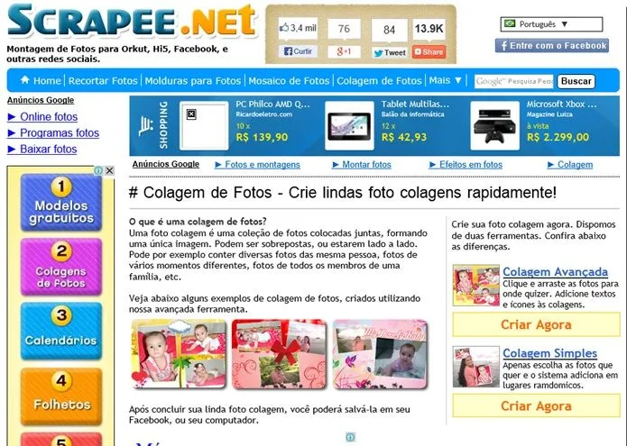 Como fazer montagens e editar fotos online no Scrapee.net; veja ... Como fazer montagens e editar fotos online no Scrapee.net; veja ...