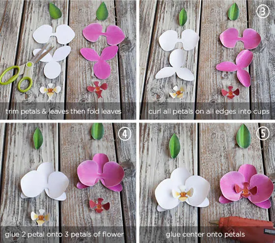 Como fazer orquídea de papel passo a passo | Revista Artesanato Como fazer orquídea de papel passo a passo | Revista Artesanato