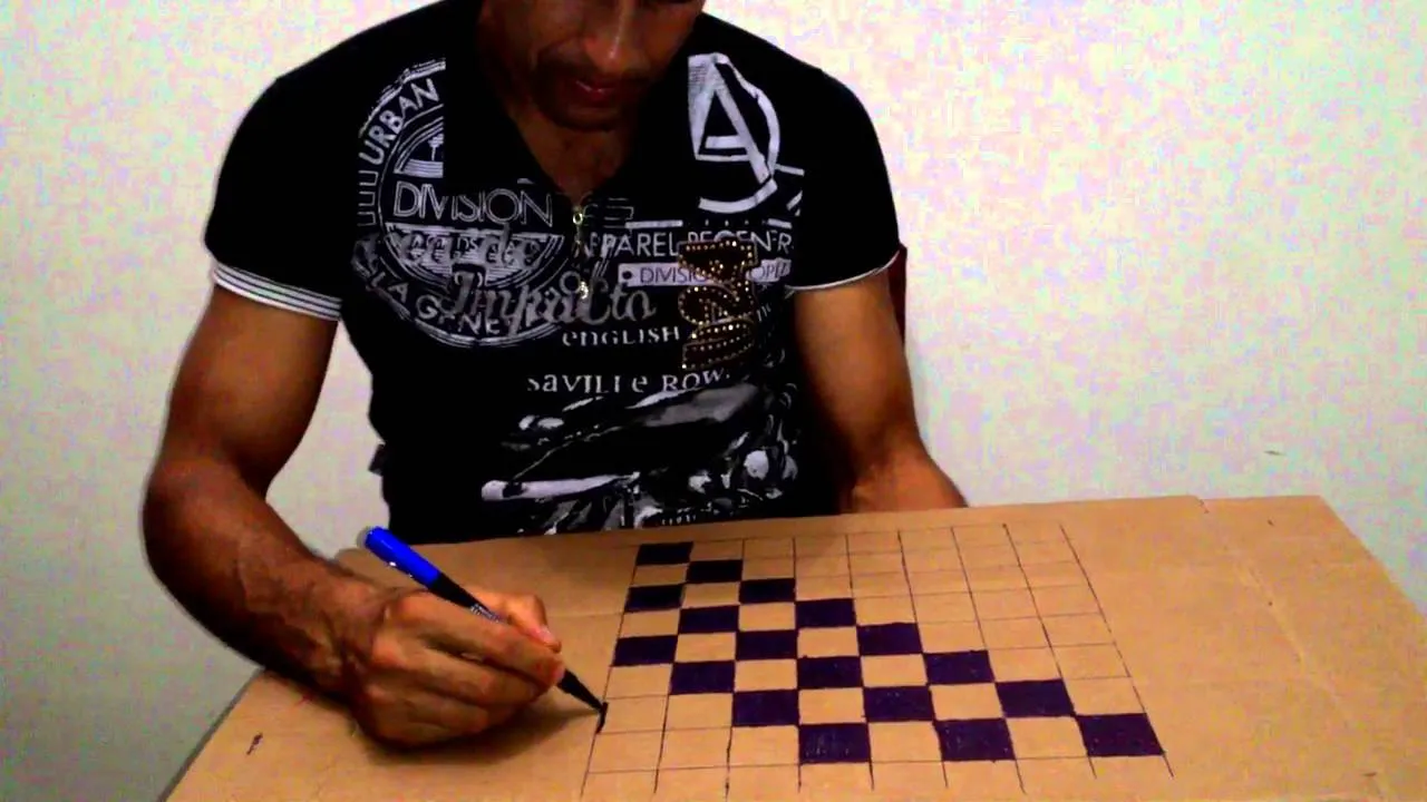 Como fazer um jogo de dama de forma facil e rapido - YouTube
