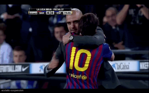 FC Barcelona lionel messi pep guardiola ecstatic- FC Barcelona lionel messi pep guardiola ecstatic-