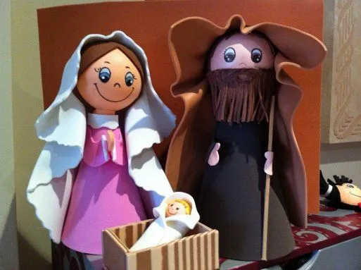 F.D.: El Belén de foami de Marisolsuarez | Aprender manualidades ...