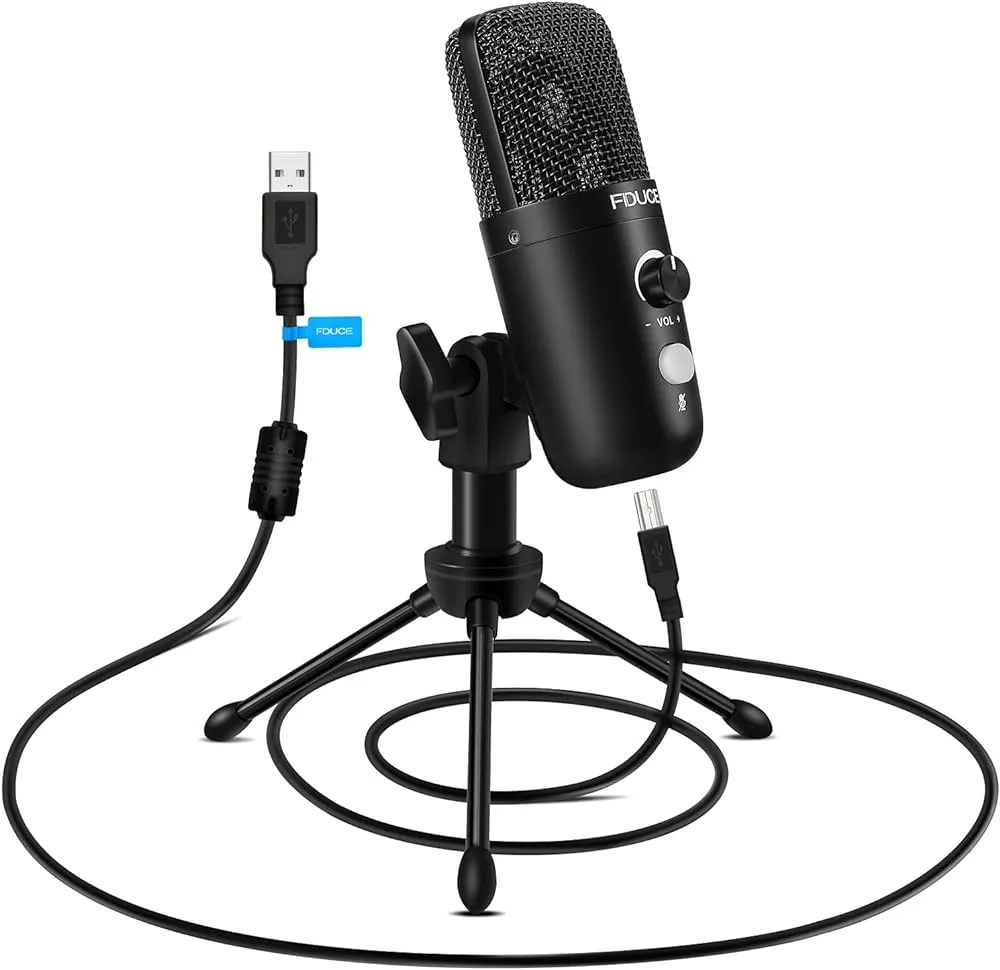 FDUCE Micrófono USB para computadora Plug & Play, micrófono de computadora de estudio profesional con trípode para juegos, streaming, podcast, chat, YouTube en Mac y Windows (negro) : Amazon.com.mx: Electrónicos FDUCE Micrófono USB para computadora Plug & Play, micrófono de computadora de estudio profesional con trípode para juegos, streaming, podcast, chat, YouTube en Mac y Windows (negro) : Amazon.com.mx: Electrónicos