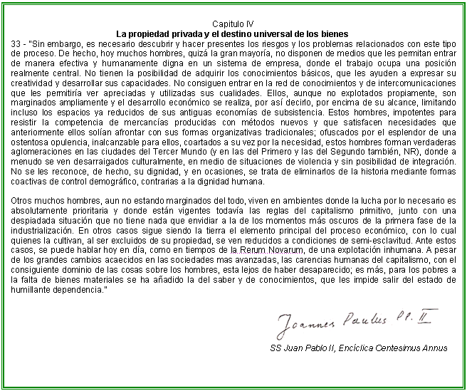 FE Y CAFÉ: Centesimus annus