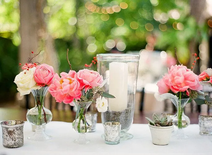 DIY: cómo hacer centros de mesa con flores naturales