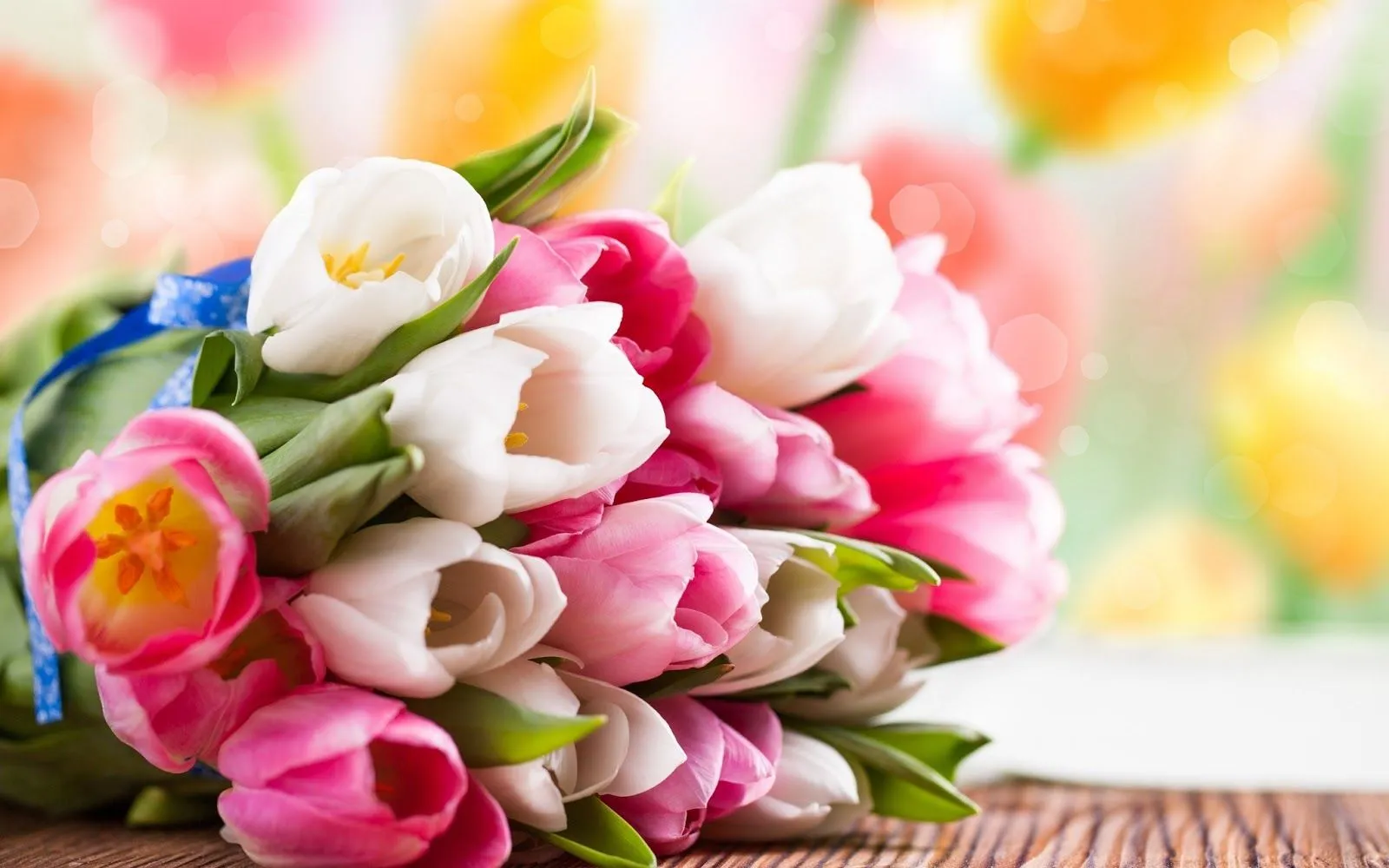 Ramo de Rosas Rosadas y Blancas - Flores de Colores | Fotos e ...