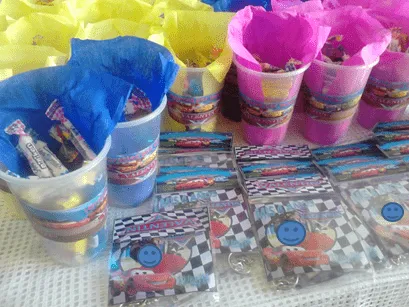 golosineros: vasos personalizados. |