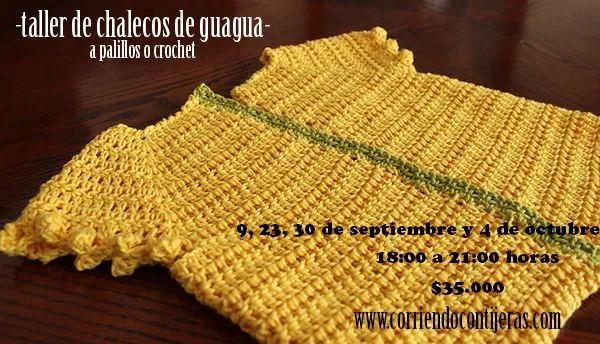 Nueva fecha: taller de chalecos a palillos o crochet | Corriendo ... Nueva fecha: taller de chalecos a palillos o crochet | Corriendo ...