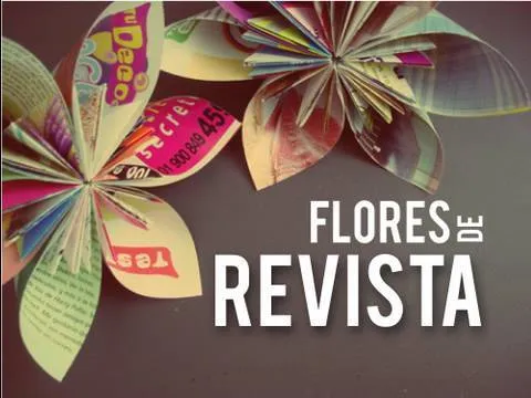 Flores de revista // Kusudama Origami - YouTube