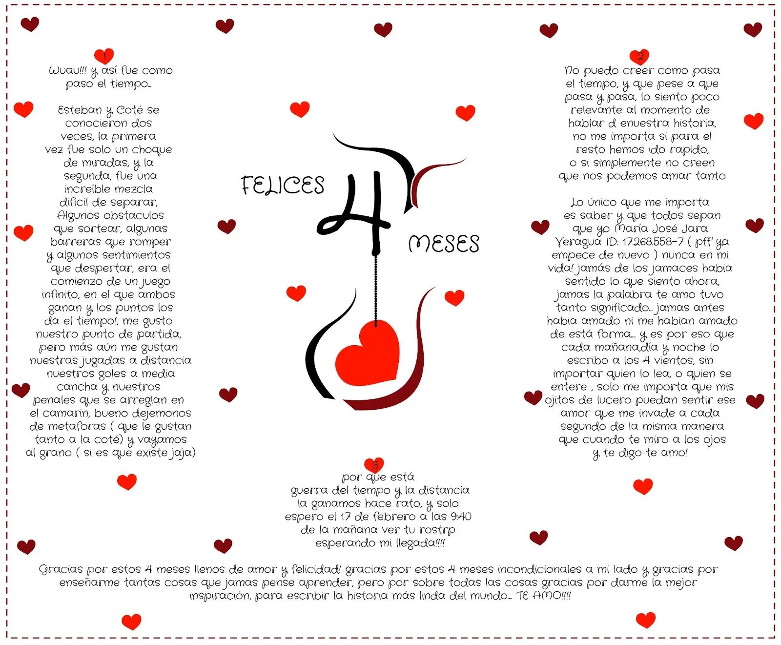 Felices 4 meses mi amor!!!! | La historia mas linda del mundo Felices 4 meses mi amor!!!! | La historia mas linda del mundo