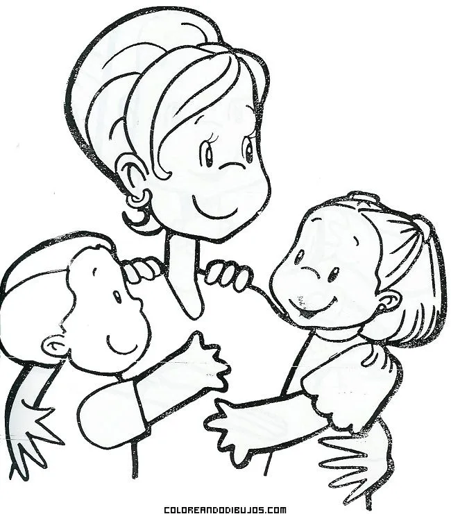 Felicidad en el día de la madre
