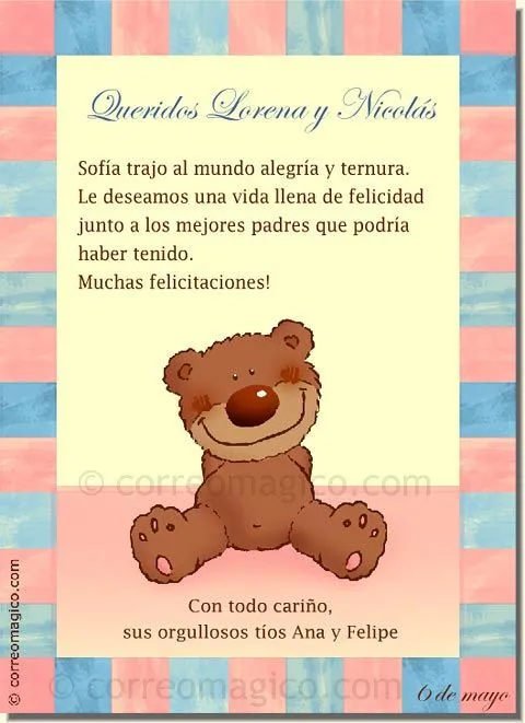 felicidades bebeosito - Tarjeta para imprimir - Tarjetas para ...