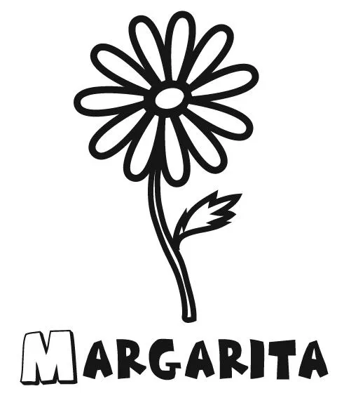 Margaritas Para Colorear