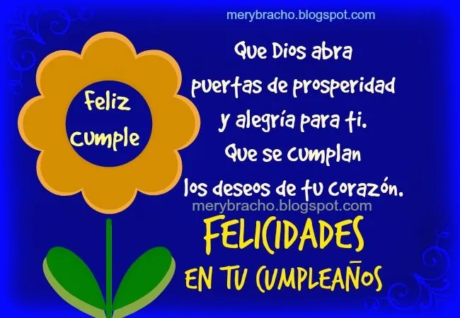 Felicidades en Cumpleaños. Dios abra puertas de bendición | Entre ... Felicidades en Cumpleaños. Dios abra puertas de bendición | Entre ...