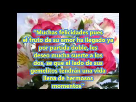 Felicitación de nacimiento de gemelos - YouTube Felicitación de nacimiento de gemelos - YouTube