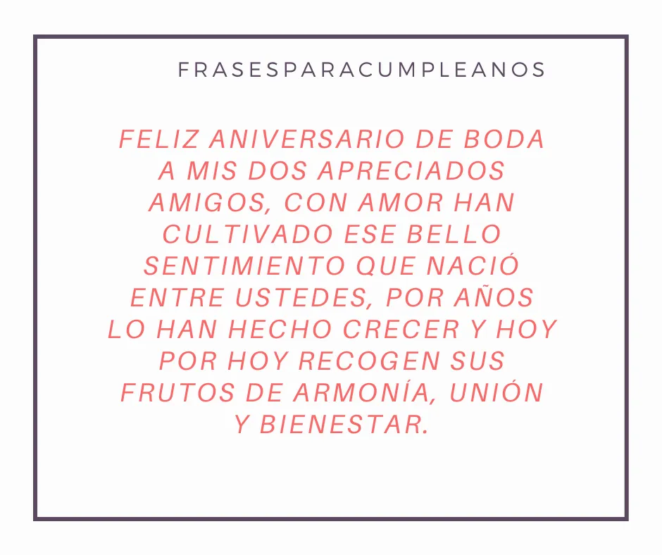 Felicitaciones de aniversario de boda para amigos - Frases Cumple Felicitaciones de aniversario de boda para amigos - Frases Cumple