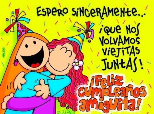 Felicitaciones de cumpleaños para una amiga ~ Frases de cumpleaños