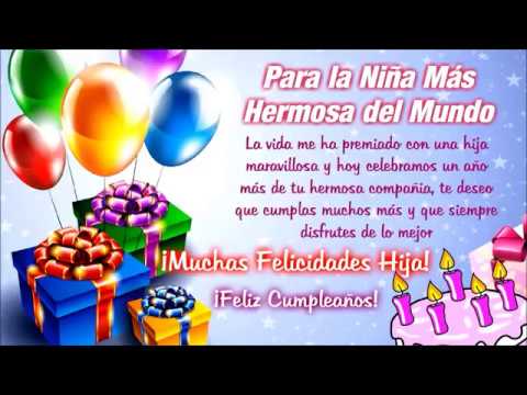felicitaciones de cumpleaños para una hija - YouTube felicitaciones de cumpleaños para una hija - YouTube