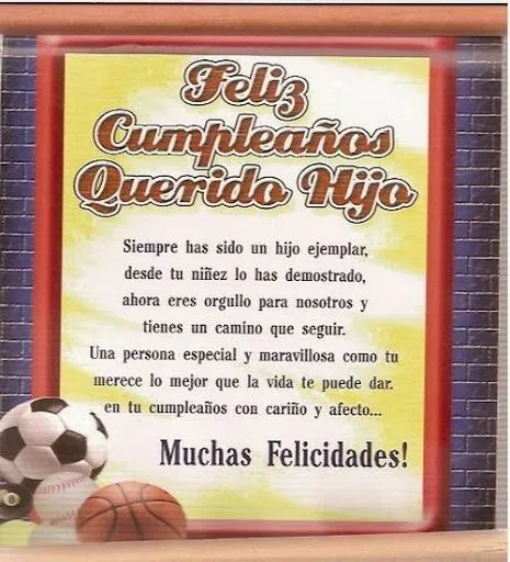 felicitaciones de cumpleaños para un hijo ~ Frases de cumpleaños