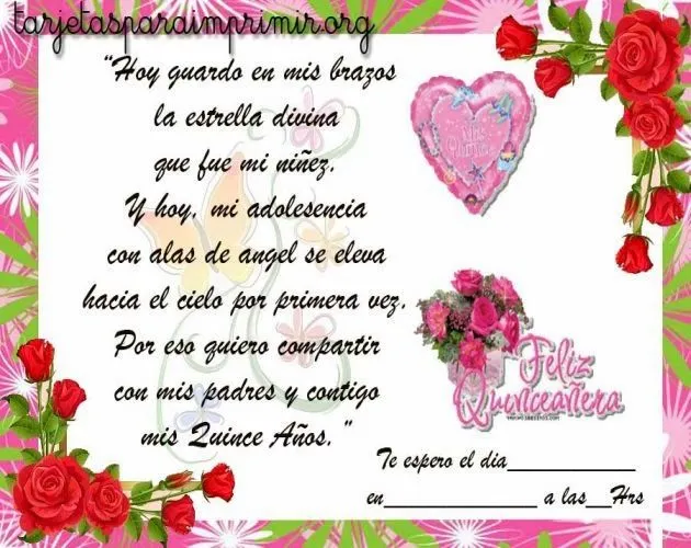 Felicitaciones de cumpleaños para quinceañeras ~ Frases de cumpleaños