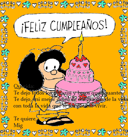 Felicitaciones Mafalda - Imagui