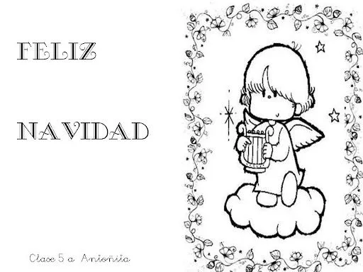FELICITACIONES DE NAVIDAD PARA NIÑOS PARA COLOREAR E IMPRIMIR LAS ...