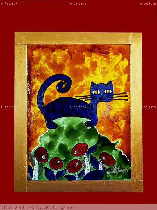 Felino Abstracto Guillermo Fowks H. - Artelista.