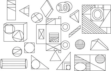 Composicion de figuras geometricas para colorear - Imagui Composicion de figuras geometricas para colorear - Imagui