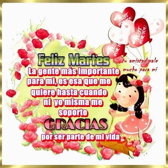 Felíz y bendecido martes con lindas flores - Imagenes de facebook ...