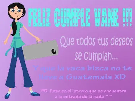 Feliz cumple Vane!!! by alexa054 on deviantART