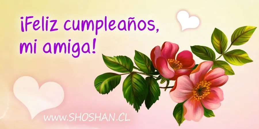 Feliz cumpleaños, amiga!