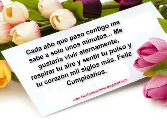Feliz cumpleaños mi amor Saludos de cumple para tu pareja ~ Frases ... Feliz cumpleaños mi amor Saludos de cumple para tu pareja ~ Frases ...