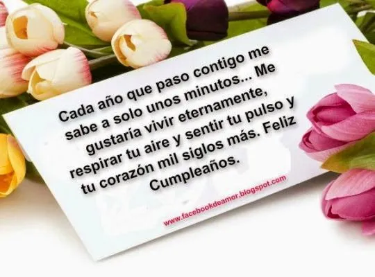Feliz cumpleaños mi amor Saludos de cumple para tu pareja ~ Frases ... Feliz cumpleaños mi amor Saludos de cumple para tu pareja ~ Frases ...