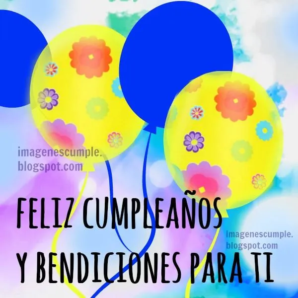 Feliz cumpleaños y bendiciones para ti | Imágenes de Cumpleaños