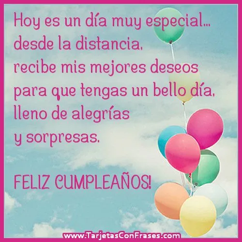 Feliz cumpleaños a la distancia - Imagui