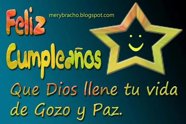 Feliz Cumpleaños de Gozo y Paz. Tarjeta linda para Hombre o Mujer ... Feliz Cumpleaños de Gozo y Paz. Tarjeta linda para Hombre o Mujer ...