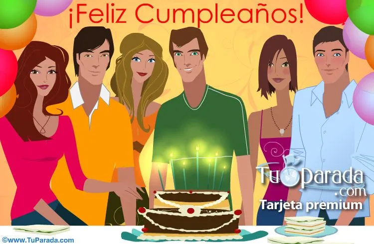 Feliz Cumpleaños de grupo para varón., Cumpleaños, tarjetas Feliz Cumpleaños de grupo para varón., Cumpleaños, tarjetas