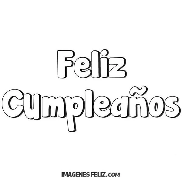 Feliz Cumpleaños Para Imprimir 