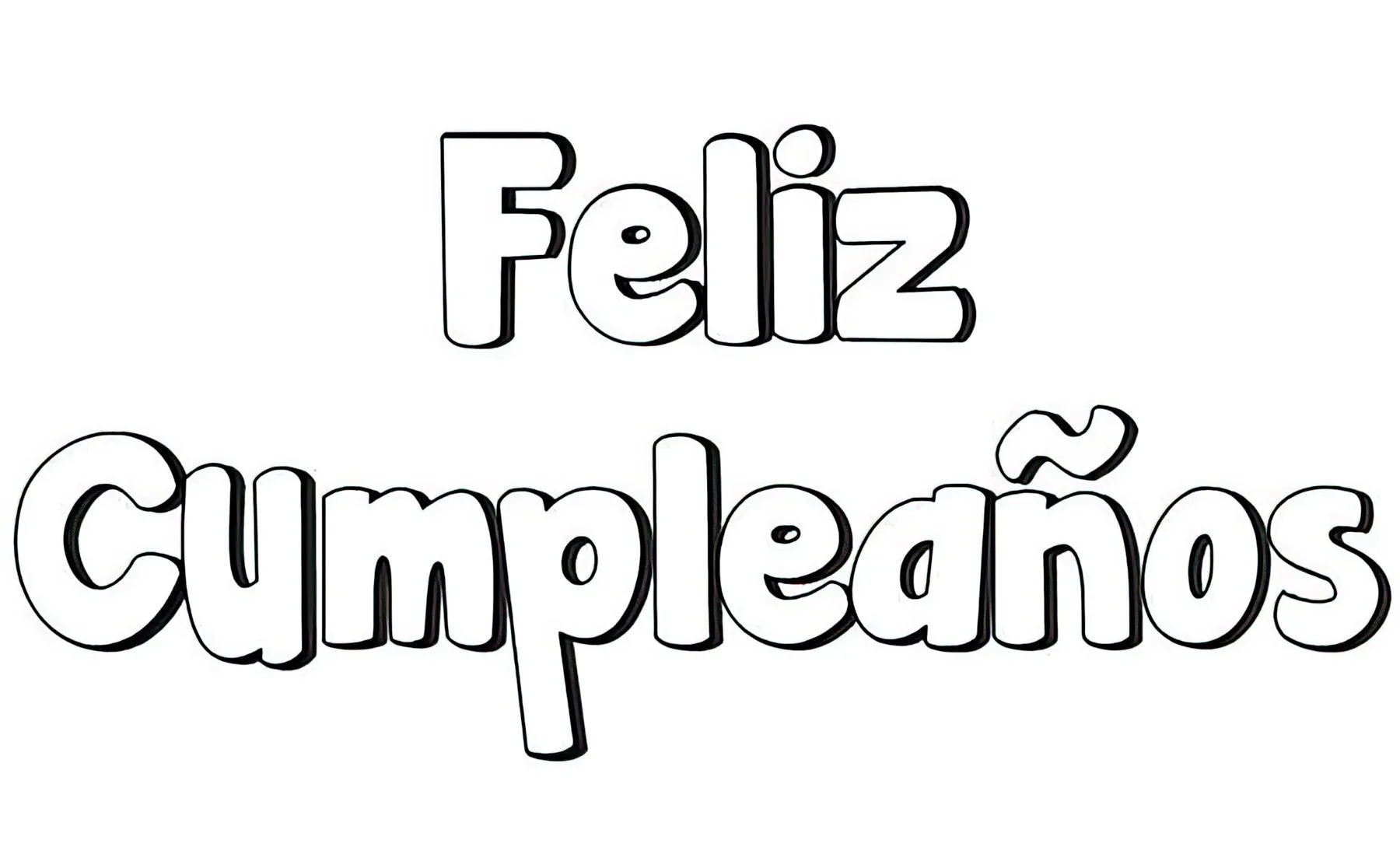 Feliz Cumpleaños Para Imprimir 