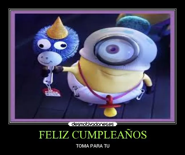 Feliz cumpleaños minion - Imagui