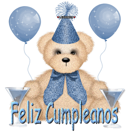 Feliz Cumpleaños osito con gorro azul - ツ Imagenes y Tarjetas ...