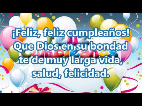 Feliz Cumpleaños - pista en vídeo HD - YouTube Feliz Cumpleaños - pista en vídeo HD - YouTube