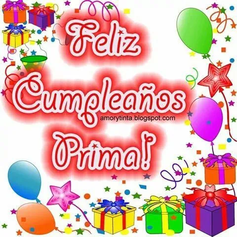 Feliz Cumpleaños Prima