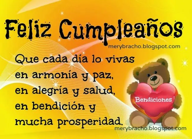 Feliz Cumpleaños en Salud, Bendición y Prosperidad | Entre Poemas ... Feliz Cumpleaños en Salud, Bendición y Prosperidad | Entre Poemas ...