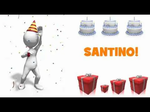 FELIZ CUMPLEAÑOS SANTINO! - YouTube